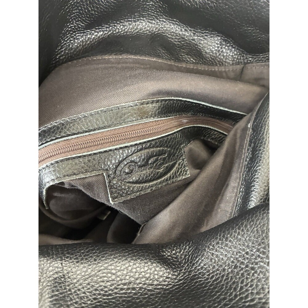 Onna Ehrlich Rachel Hobo Bag Black Pebble Leather Tassle Designer Dust Bag - Picture 3 of 13
